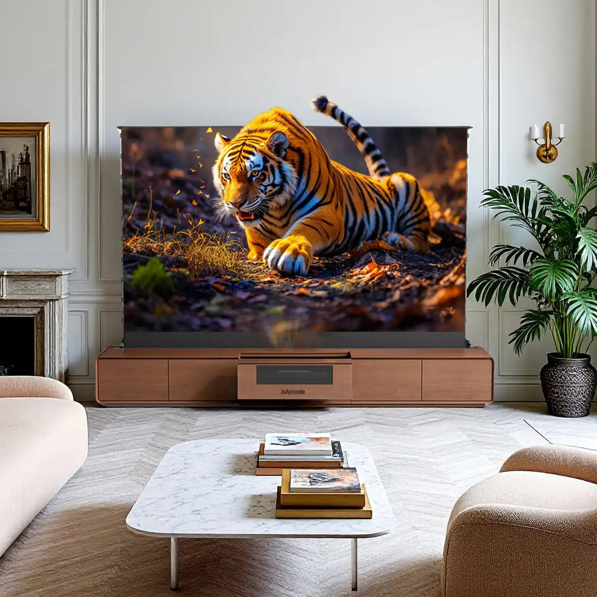 Julycode SW-Floor™ UST Cinema System — 100"/120"